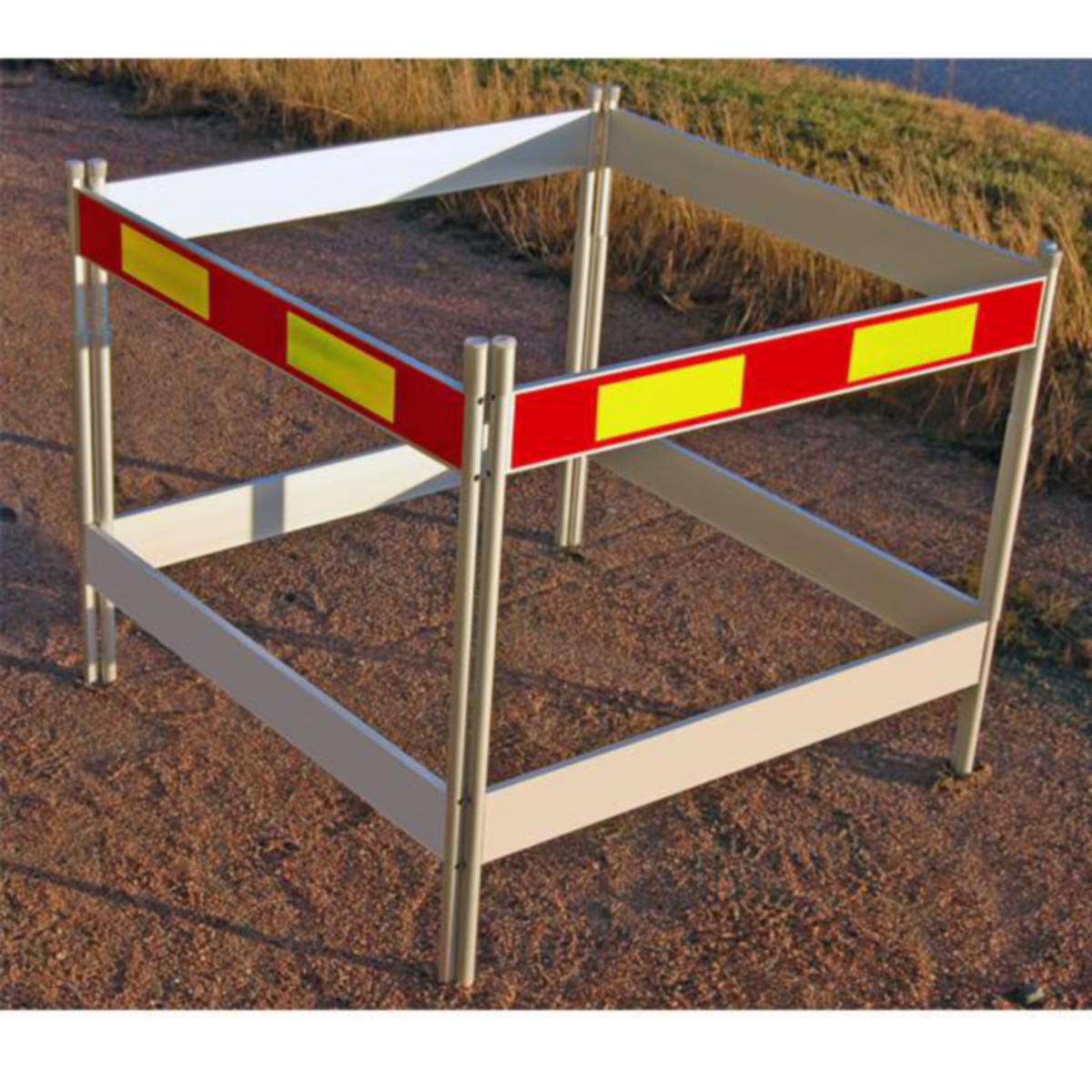 Varselgrind, aluminium med type 3 refleks - a-collection