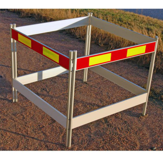 Varselgrind, aluminium med type 3 refleks - a-collection