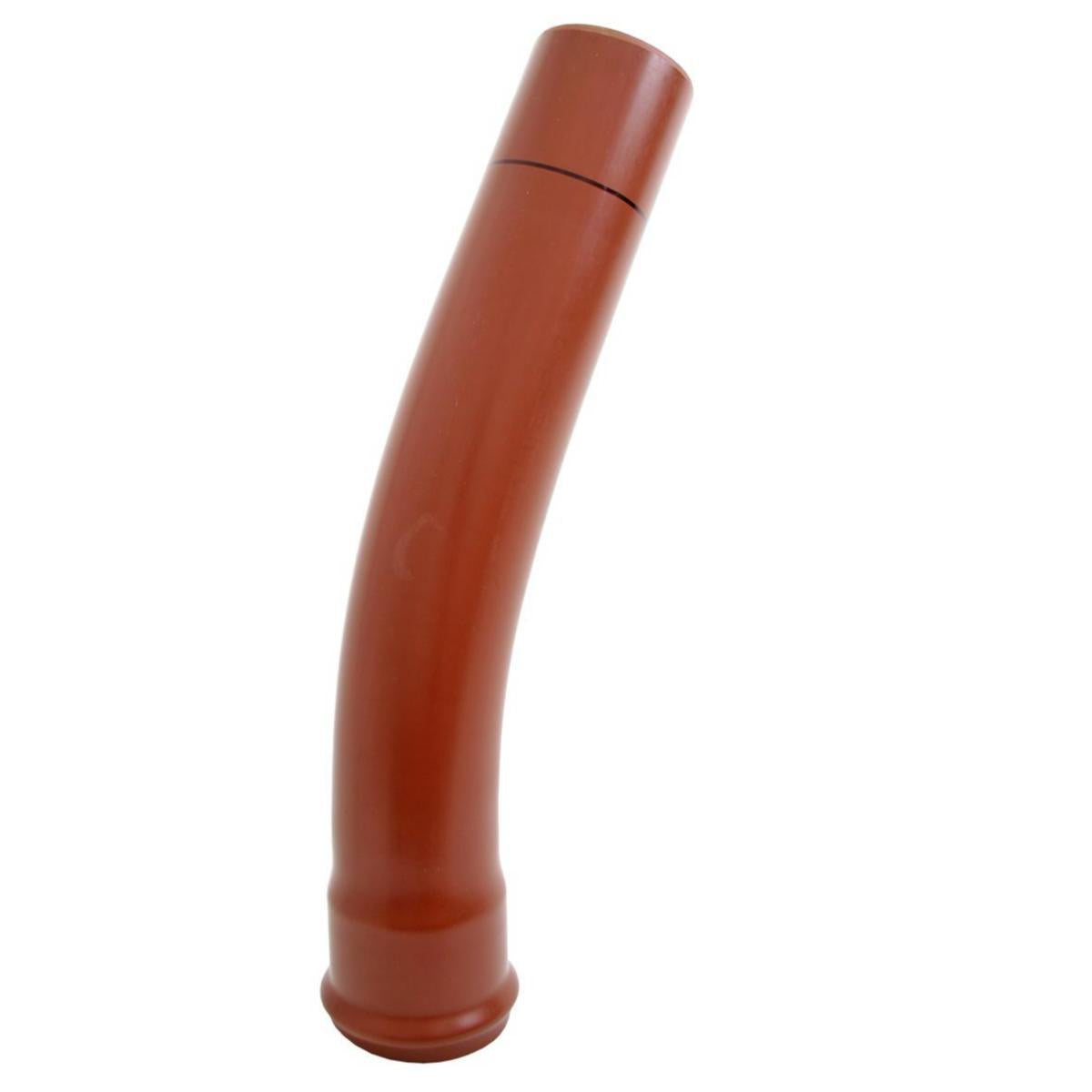 Bend langt 22°, rødbrun PVC, Pipelife