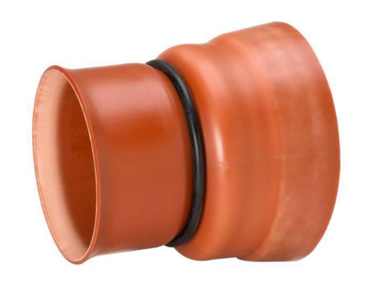 Overgang til betongspiss, rødbrun PVC, Uponor