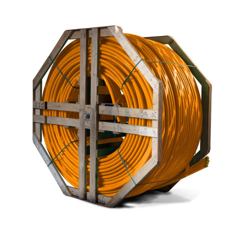 Fiberkabelrør PE DL på trommel, ORANGE Infraplast