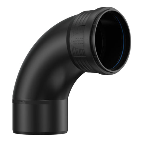 Langbend 87,5° med 1 muffe PP, Master3Plus - Pipelife