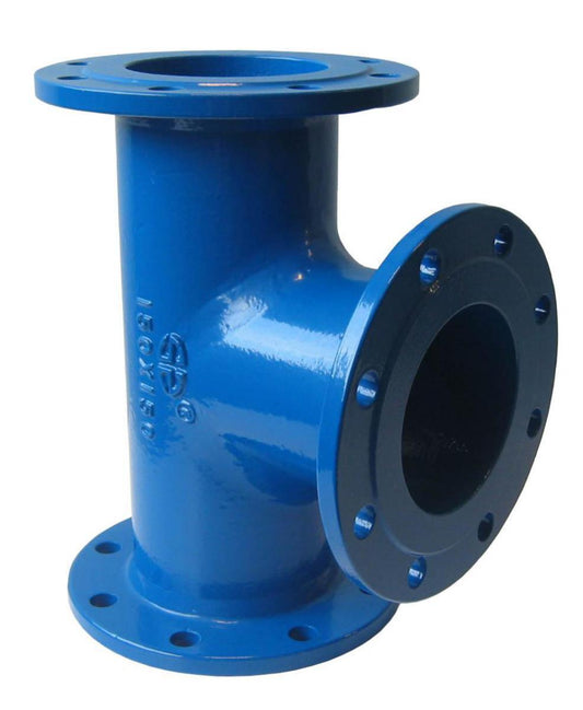 Flense T-rør PN16 Duktilt Ulefos