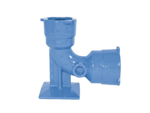 Baio Fotbend med muffer, 90° (Hawle 548)