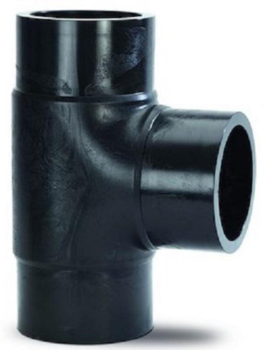 T-rør lang ende 90° PE100 SDR11, GF - Georg Fischer