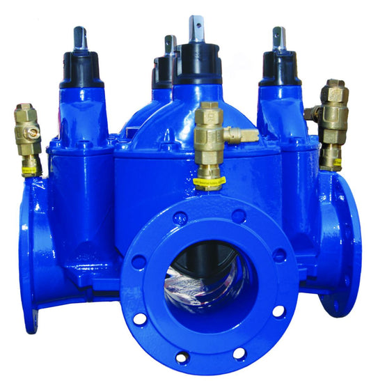 Combi kryss S-2351 m/4 ventiler m/serviceventil, venstre PN10 Ulefos