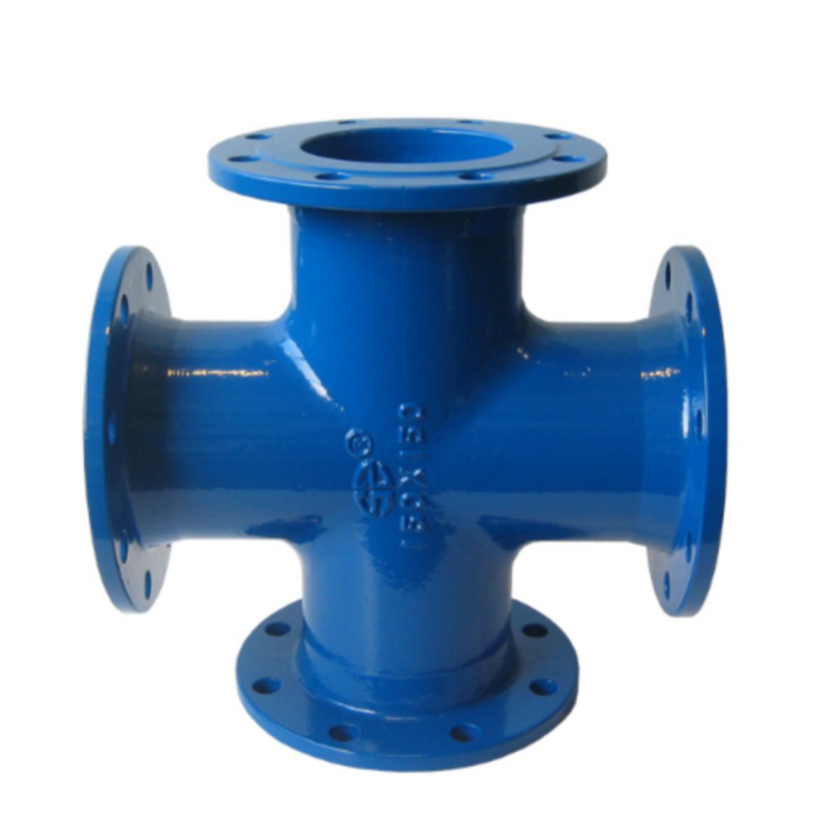 Flensekryss m/ brannventilavstikker Duktilt Ulefos
