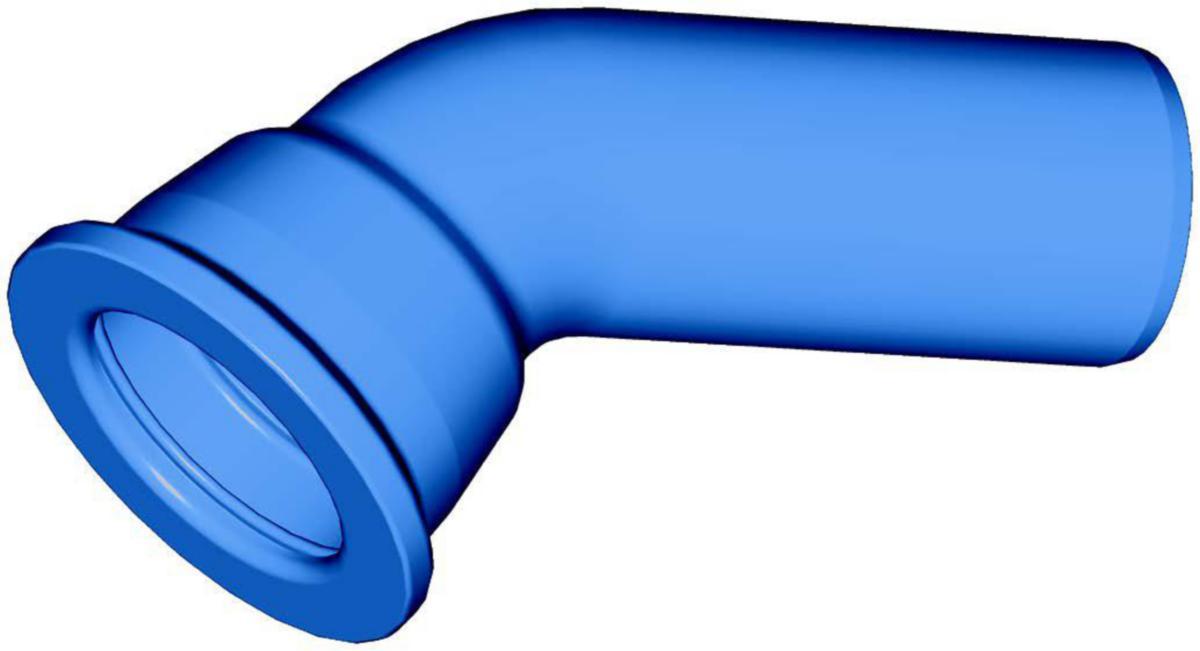 Muffe-spissbend 45° Tyton, AVK