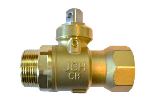 Kuleventil messing JCH m/muffe og nippel - AVK