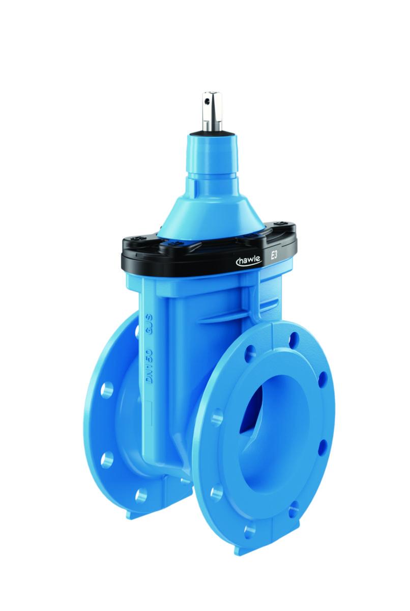 Sluseventil E3 Høyre u/betjening Hawle - Innva