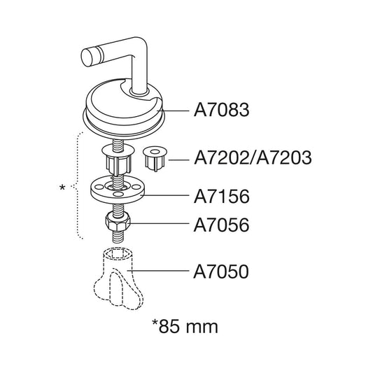 Universalbeslag Pressalit BN2