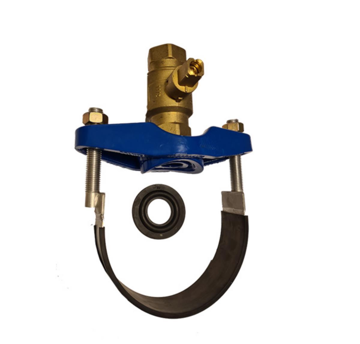 Anboringsklammer med støpejern overdel og A4 bøyle - Ulefos