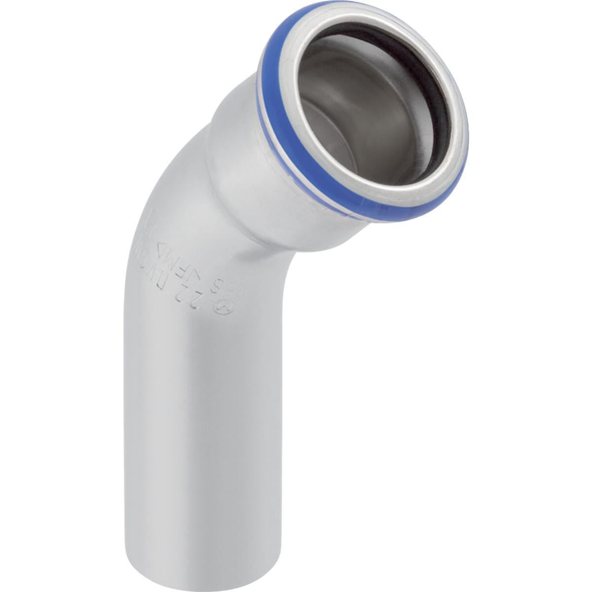 Bend 45º m/1 muffe syrefast, Mapress