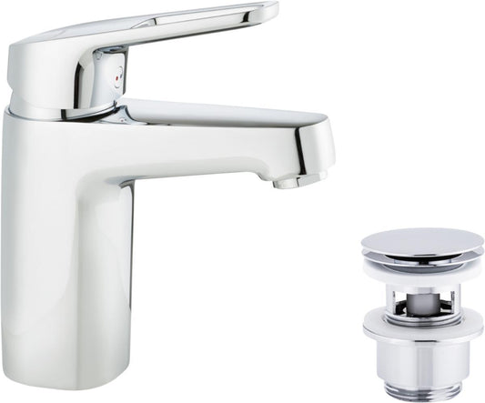 Servantbatteri FMM Siljan med push-down ventil