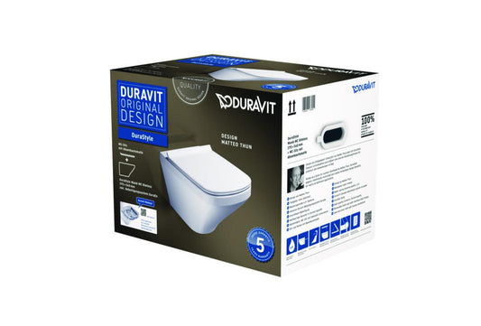 Duravit DuraStyle Rimless pakke, veggskål + sete