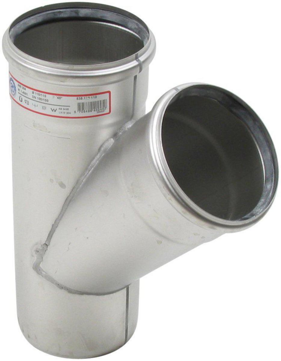 Grenrør 45° enkelt, AISI 304, Europipe - Blücher