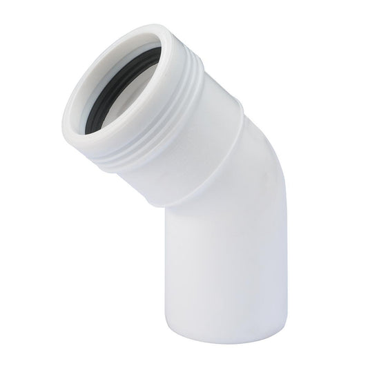 Bend 45° hvit, Wafix - Wavin