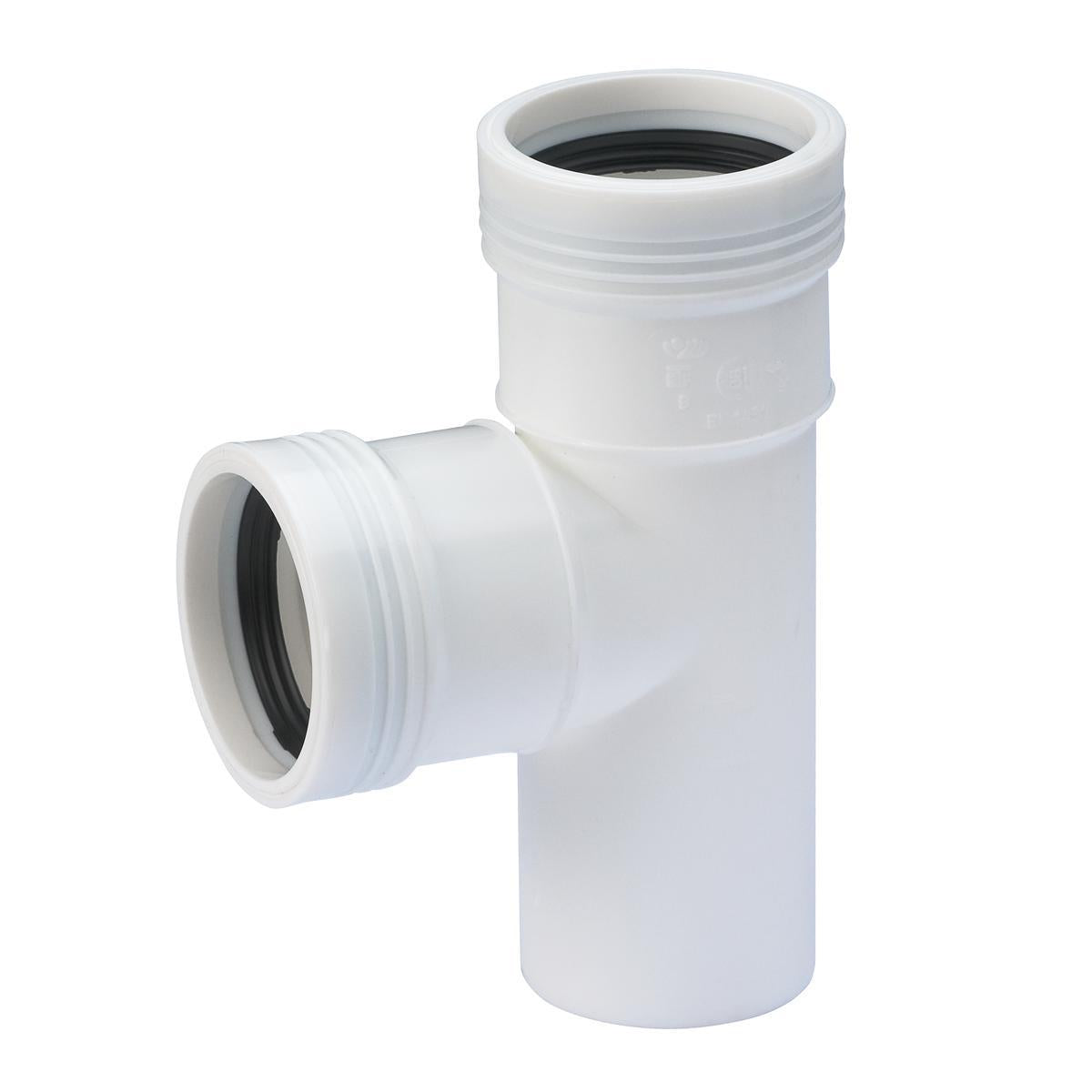 Grenrør 88° hvit, Wafix - Wavin