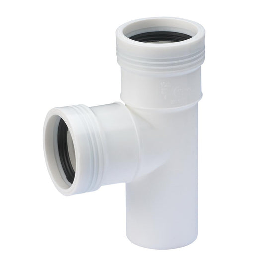 Grenrør 88° hvit, Wafix - Wavin