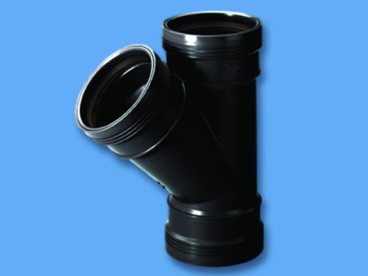 Grenrør 45º svart, Wafix pluss - Wavin