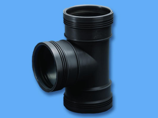 Grenrør 88,5º svart, Wafix pluss - Wavin