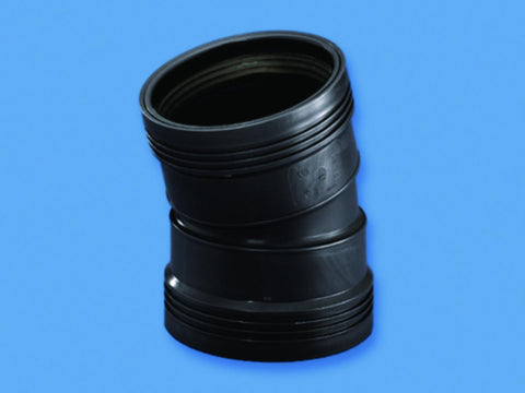 Bend 15º svart, Wafix pluss - Wavin