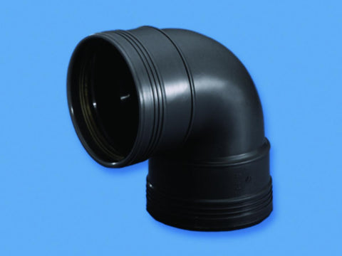 Bend 88,5º svart, Wafix pluss - Wavin