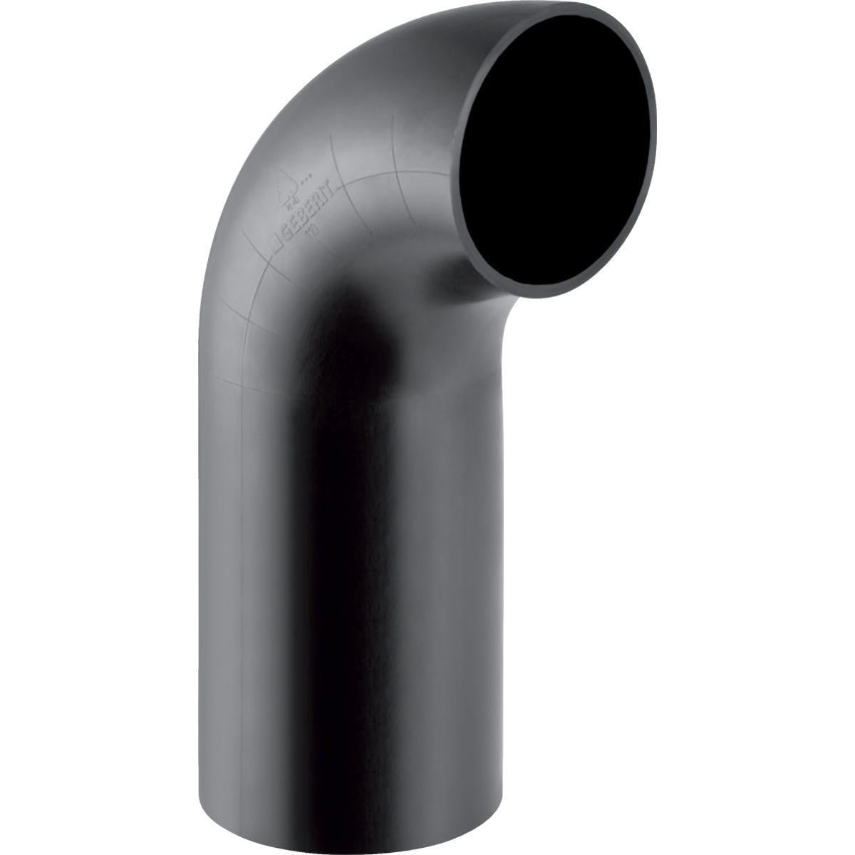 Bend 90° stor radius, PEH - Geberit