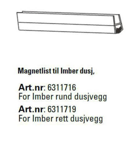 Reservedeler til Papilio dusjkabinett, a-collection