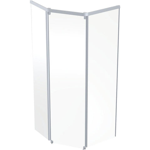 Dusjkabinett Showerama 10-5, fremparti pentagonal, Contura - Porsgrund