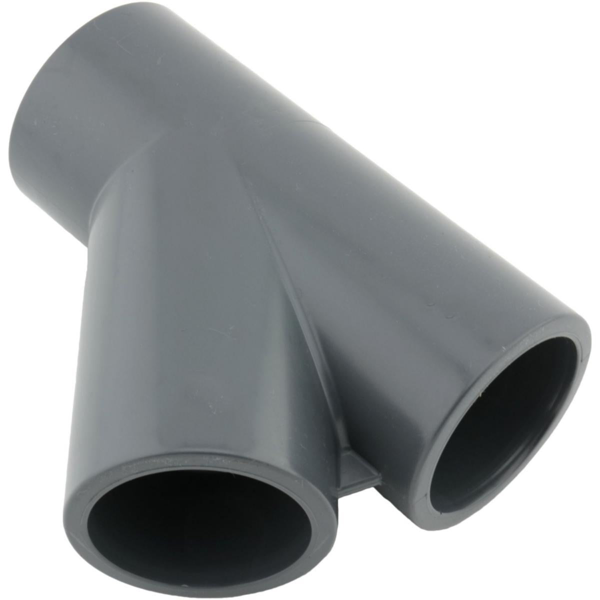 T-rør 45º innvendig liming PVC, YIV - GPA Flowsystem