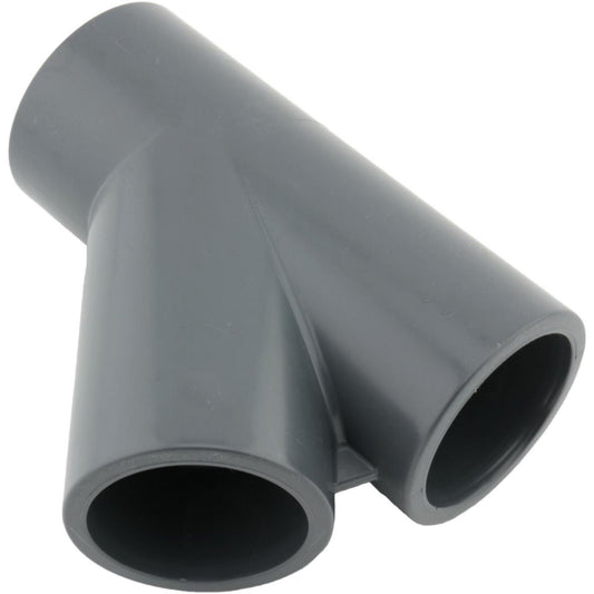 T-rør 45º innvendig liming PVC, YIV - GPA Flowsystem