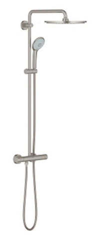 Takdusjpakke Euphoria System XXL 310 Hard Graphite rund med badekartermostat, Grohe