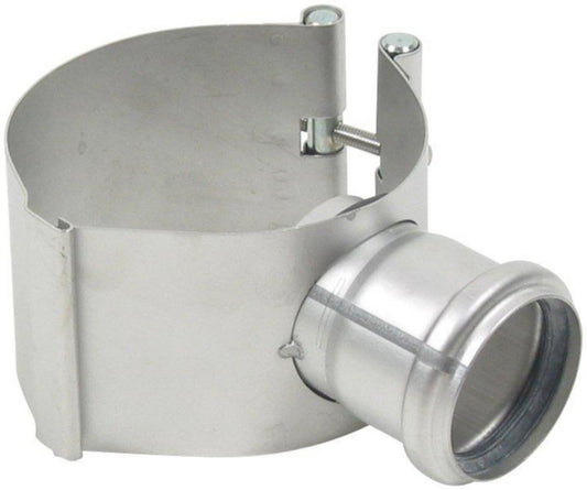 Anboringsklammer 110 mm m/50 mm muffe - Blücher