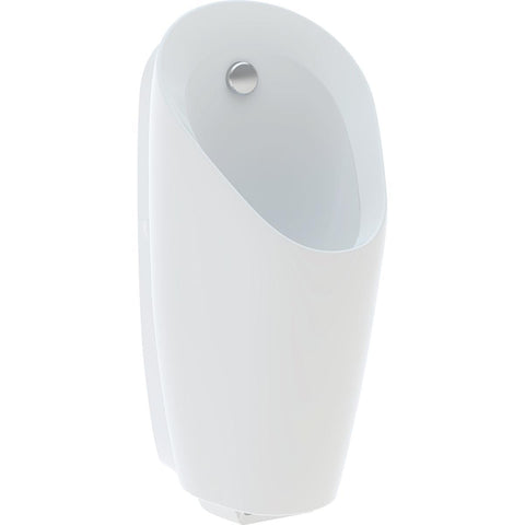 Urinal Preda med integrert styring, batteridrift Geberit