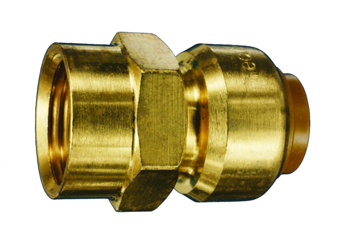 Union m/innvendige gjenger Tectite Classic, gul - Raufoss Water and Gas