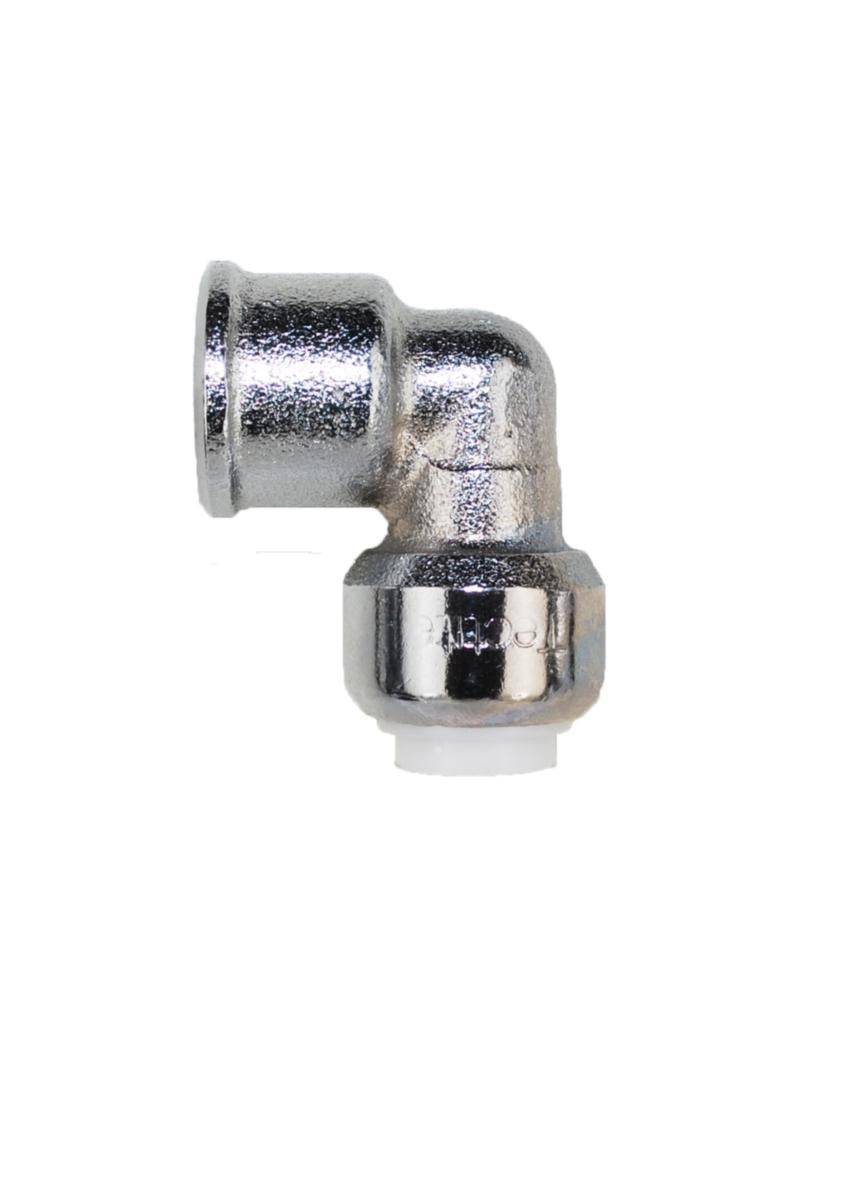 Albu 90° m/innvendige gjenger Tectite Classic, forkrommet - Raufoss Water and Gas