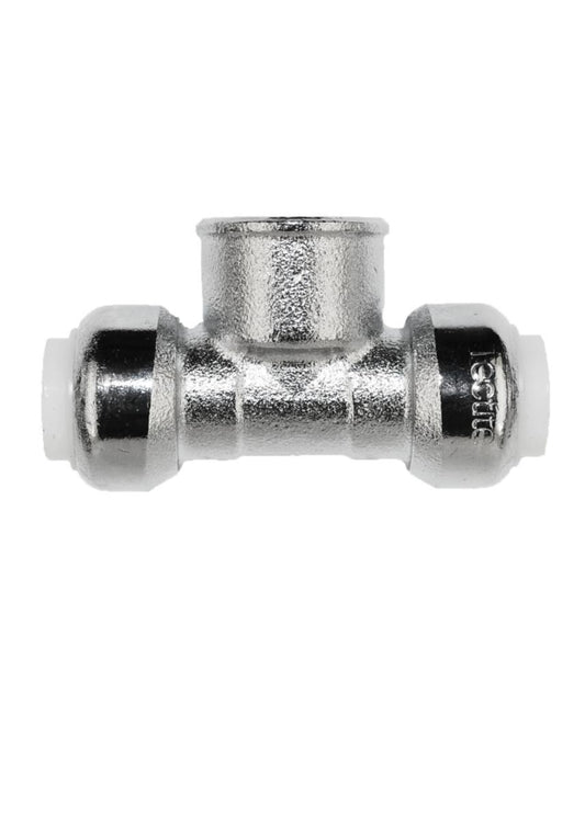 T-rør m/innvendige gjenger i avstikk Tectite Classic, forkrommet - Raufoss Water and Gas