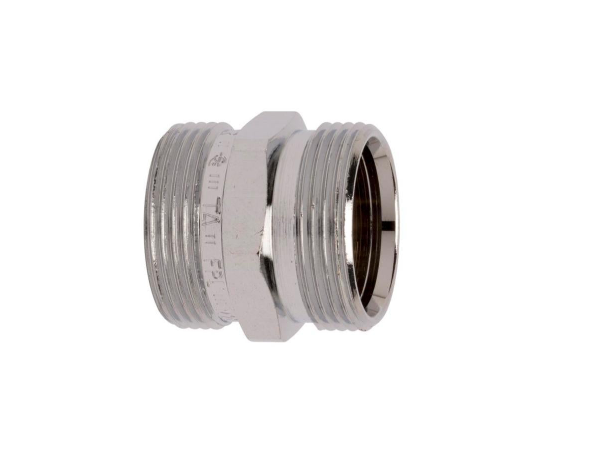 Skjøteunion m/utvendige gjenger FPL, forkrommet - TA
