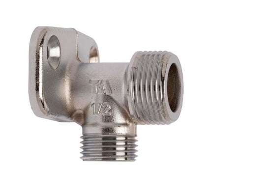 Kropp m/utvendige gjenger for platealbu FPL, forkrommet - TA