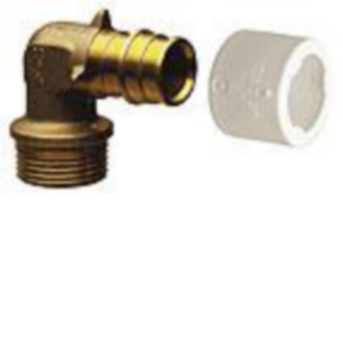 Albue med utvendig gjenge, Quick & Easy - Uponor