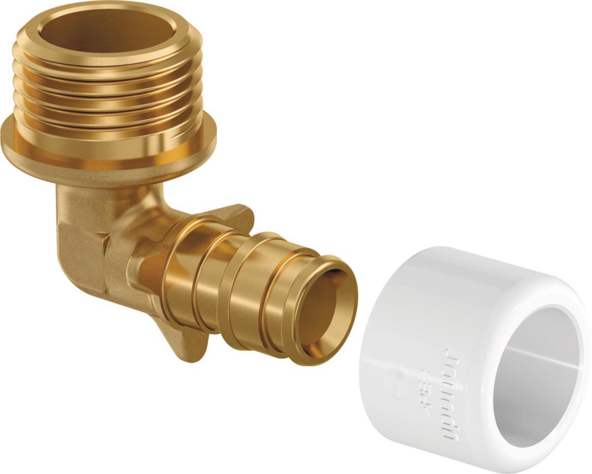 Albue med utvendig gjenge, Quick & Easy - Uponor