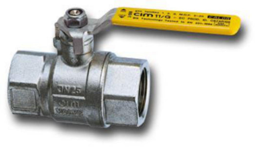 Kuleventil for gass med hendel, CIM 11G - Cimberio