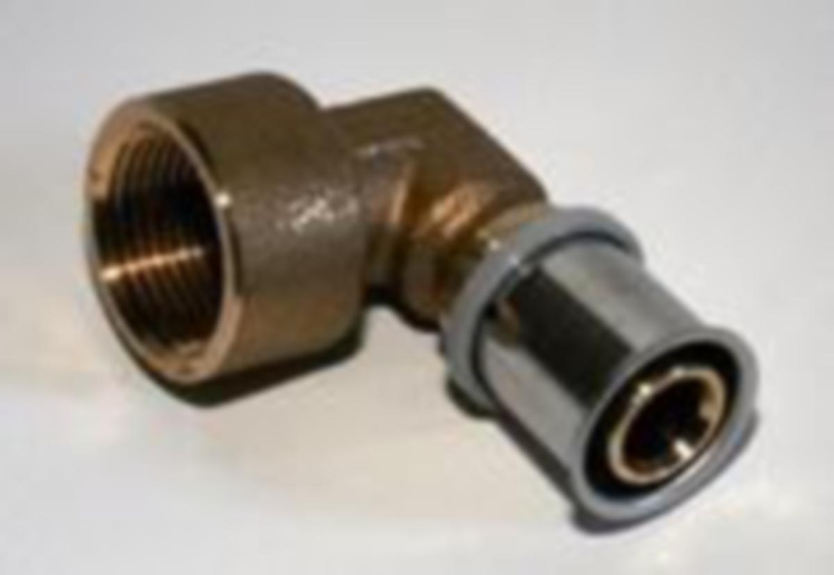 Albu 90° PressCheck med innvendig gjenge MS, Roth