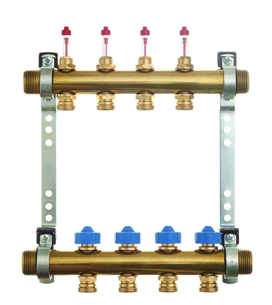 Gulvvarmefordeler med vannmengdemålere, Roth