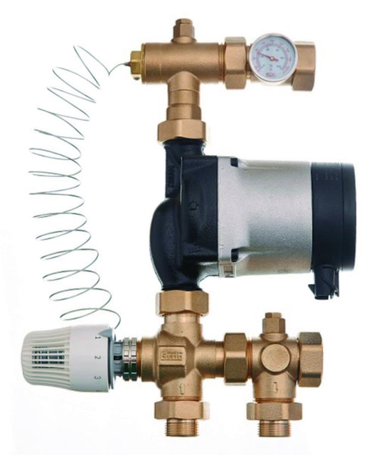Shunt med 3-veis ventil og Alpha2 termisk, Roth