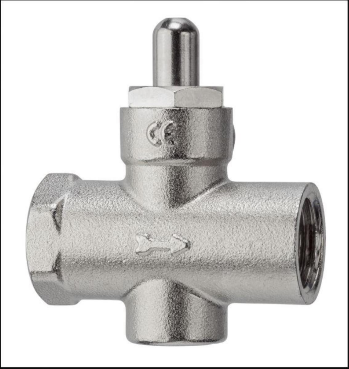 Trykknappventil for manometer, IMI