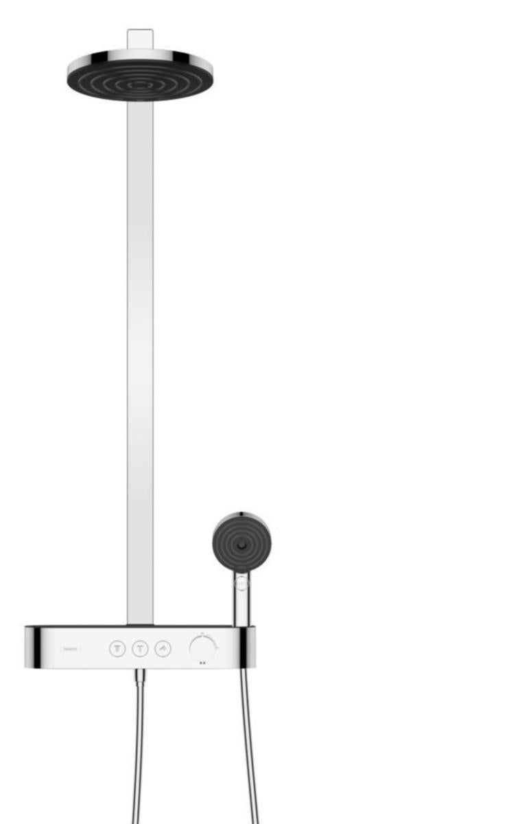 Takdusjpakke Pulsify Showerpipe 260 2jet med ShowerTablet Select 400, hansgrohe