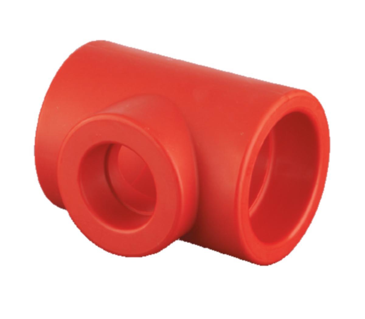 T-rør med overgang, Red pipe - Armaturjonsson