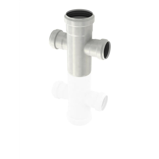 Grenrør 87,5° dobbelt, AISI 316, EN1.4404, Acopipe